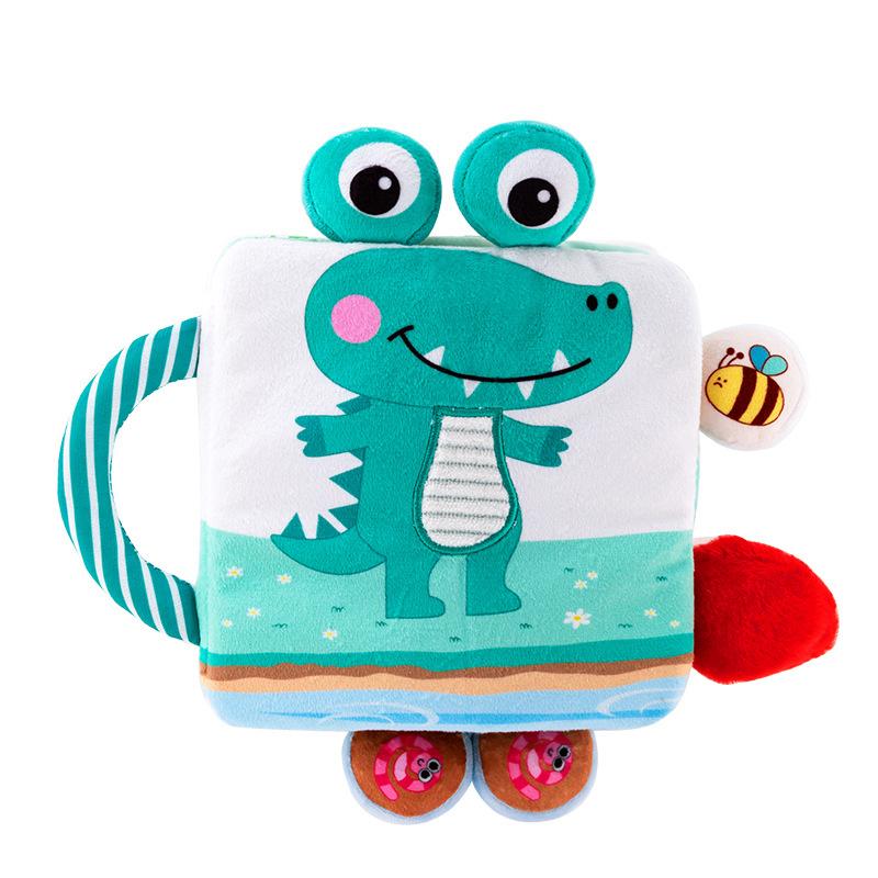 Animal Bell Cloth Book Parent Child Interactive Early Education Cloth Book H088