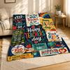 Happy Teachers Day Collage Coral Fleece Blanket Teacher Appreciation