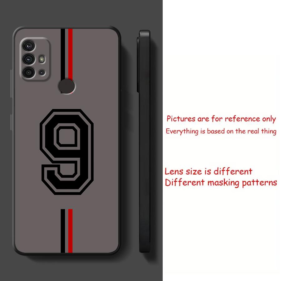 FootBall Number Case for Motorola Moto G73 G50 G51 Edge 20 Pro 30 Lite G53 G30 G22 Edge40 G71 G52 G32 G60s Phone Cover