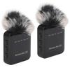 Dual Wireless Lavalier Microphone for Phone Laptop Computer Omnidirectional Lapel Microphone for Video Recording