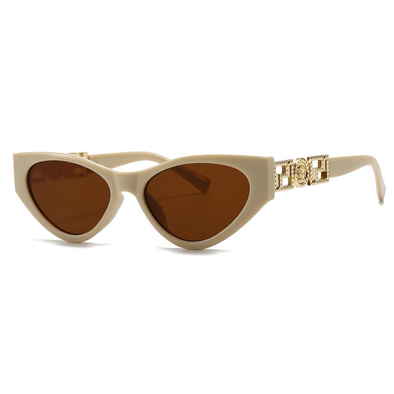 Trendy Cat-Eye Sunglasses for Women and Men Cross-Border Fashion Narrow Model Street Style Lh214