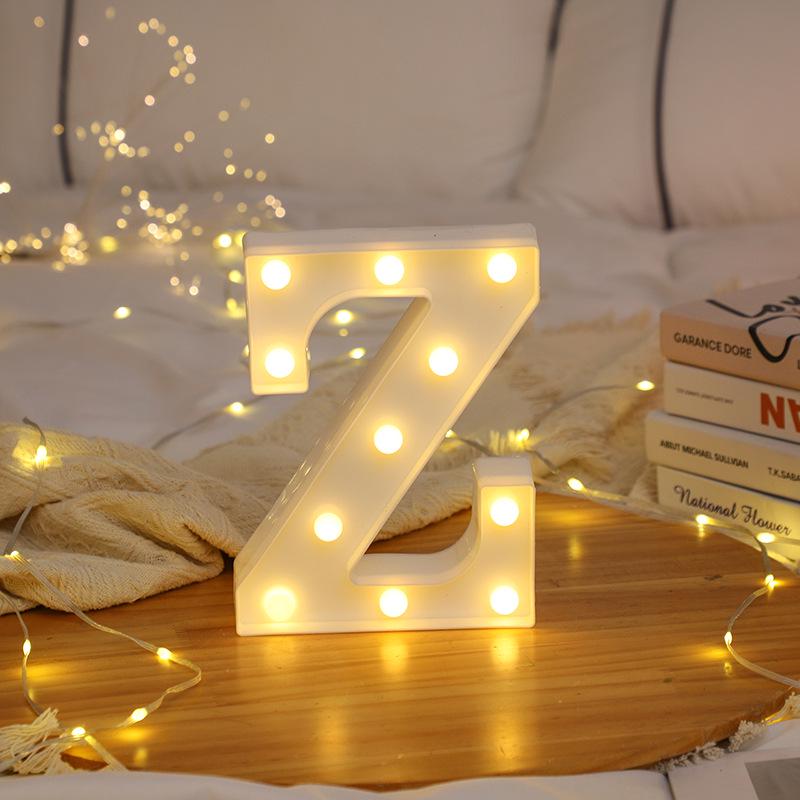 LED Letter and Number Lights for Celebrations and Proposals