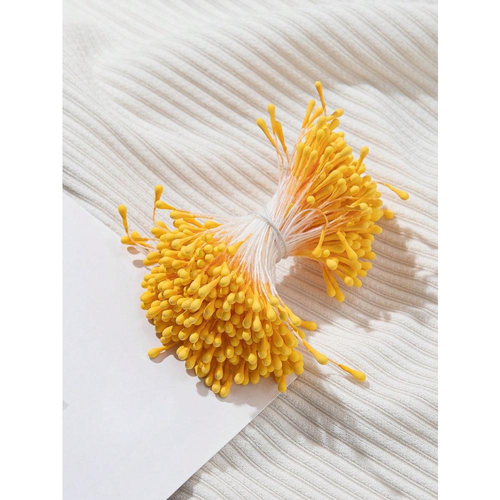 2mm Matte Stamen Faux Flower Components - Stamens, Buds, Blossoms for DIY Artificial Flower Crafting, Floral Decoration Materials Gifts