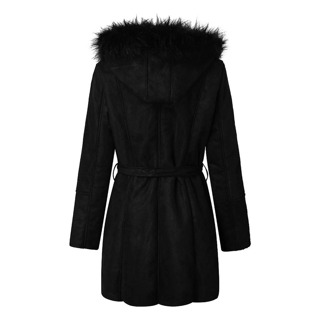 Woman Long Wool Coat Elegant Blend Coats Slim Female  Coat Outerwear Jacket
