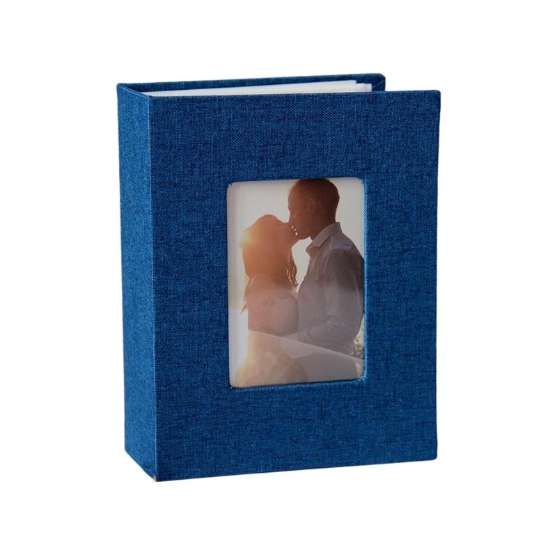 Photo Album 4x6 with 100 Pocket Fabric Linen Cover Photo Book Slip-in Picture Albums for Baby Wedding Family Mother Day
