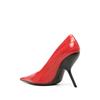 Fashion Brand Fashion Show Silvery 9cm High Heels Spring Autumn New Irregular Heels Black Red Pointed Sexy Women's Single Shoes Size 43