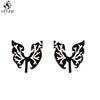 Stainless Steel Bat Stud Earrings for Women Men Punk Halloween Party Gift Goth Skull Spider Web Earings Cosplay Piercing Jewelry