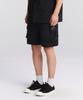 RAYFIKERS Double String Cargo Shorts Black (Mo2Pu383-076)