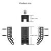 Battery Storage Organizer Aa & Aaa Combo Small Battery Keeper Wall Holder Battery Dispenser Container For 10Aaa & 10Aa Batteries