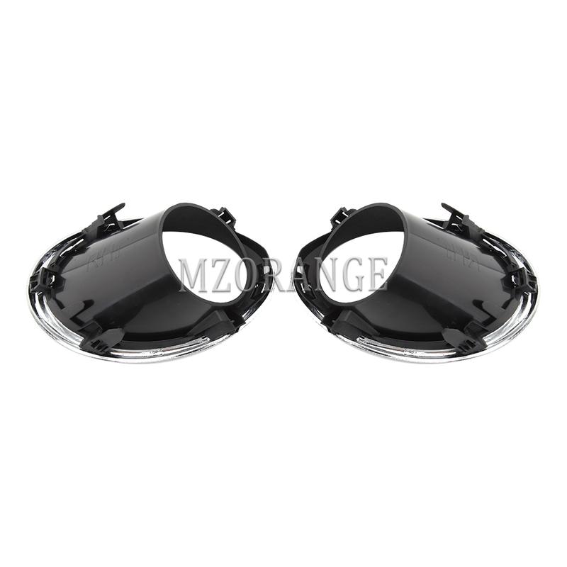 Fog Lights LED Fog Light for Nissan QASHQAI J11 ROGUE 2015 2016 2017 Car Front Bumper Light Chrome Fog Lamp Cover Grill Bezel