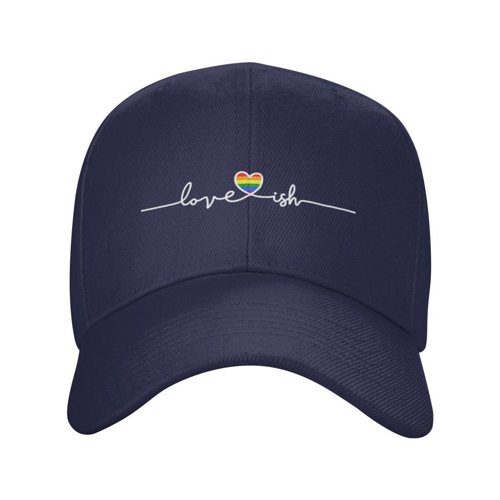 Personalized Fashion Rainbow Hearbeat LGBT Baseball Cap Unisex Women Adjustable Unisex Gay Pride Lesbian Dad Hat Outdoor Sun Hat