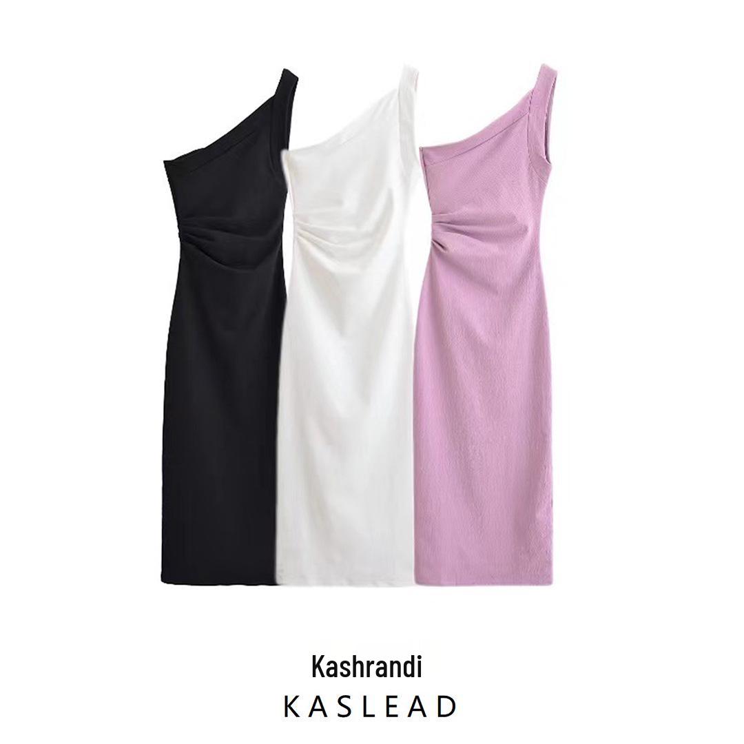 

2025 Spring Women s European & American Sleeveless Fashion Midi Dress Medium