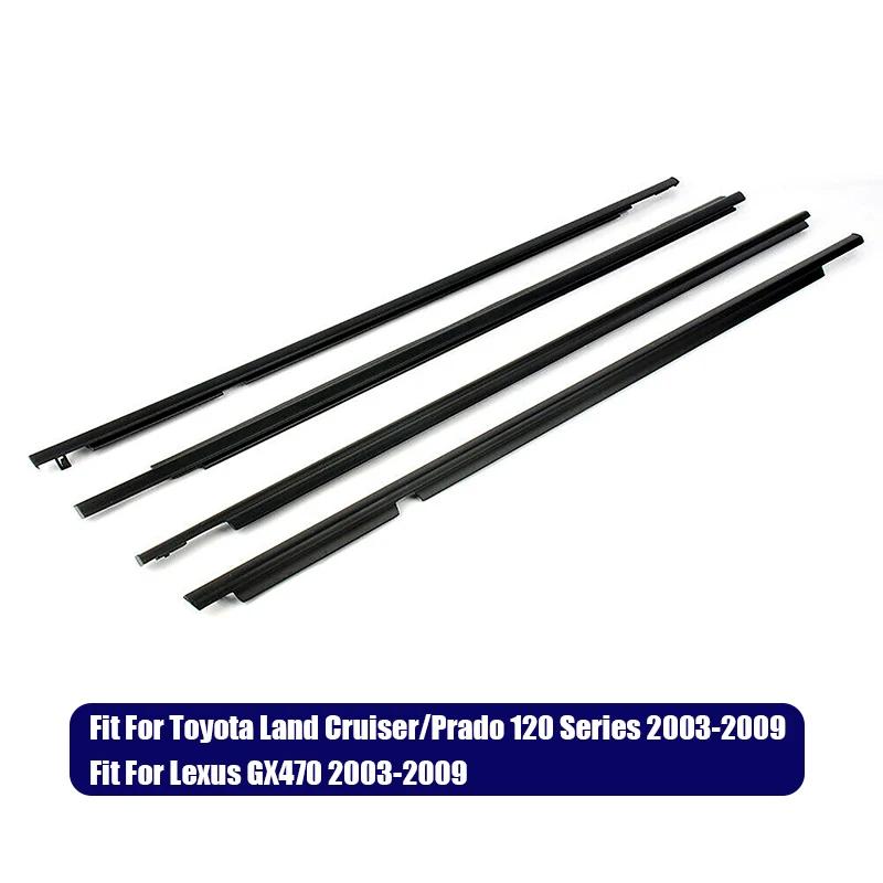 Car Door Window Glass Weatherstrips Decorate Sealing Strips For Toyota Land Cruiser/Prado 120 Series For Lexus GX470 2003-2009