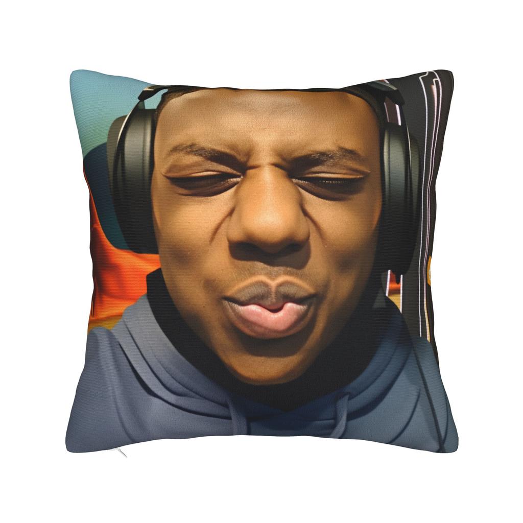 Ishowspeed Extra Meme Pillow Case Retro Trendy Pillow Cover Soft Pillowcases For Sofa Car Home Decor