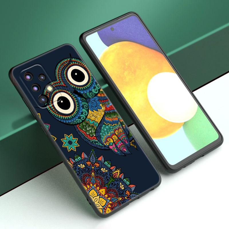 Lovely Animal Owl Phone Case For Samsung A13 A22 A24 A32 A23 A25 A34 A35 A52S A53 A54 A55 A73 5G A12 A14 A15 A31 A33 A50 A51 A72