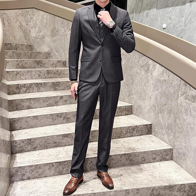 Мужские брюки в стиле business casual Firstview FV25D1635 33 темно-серого