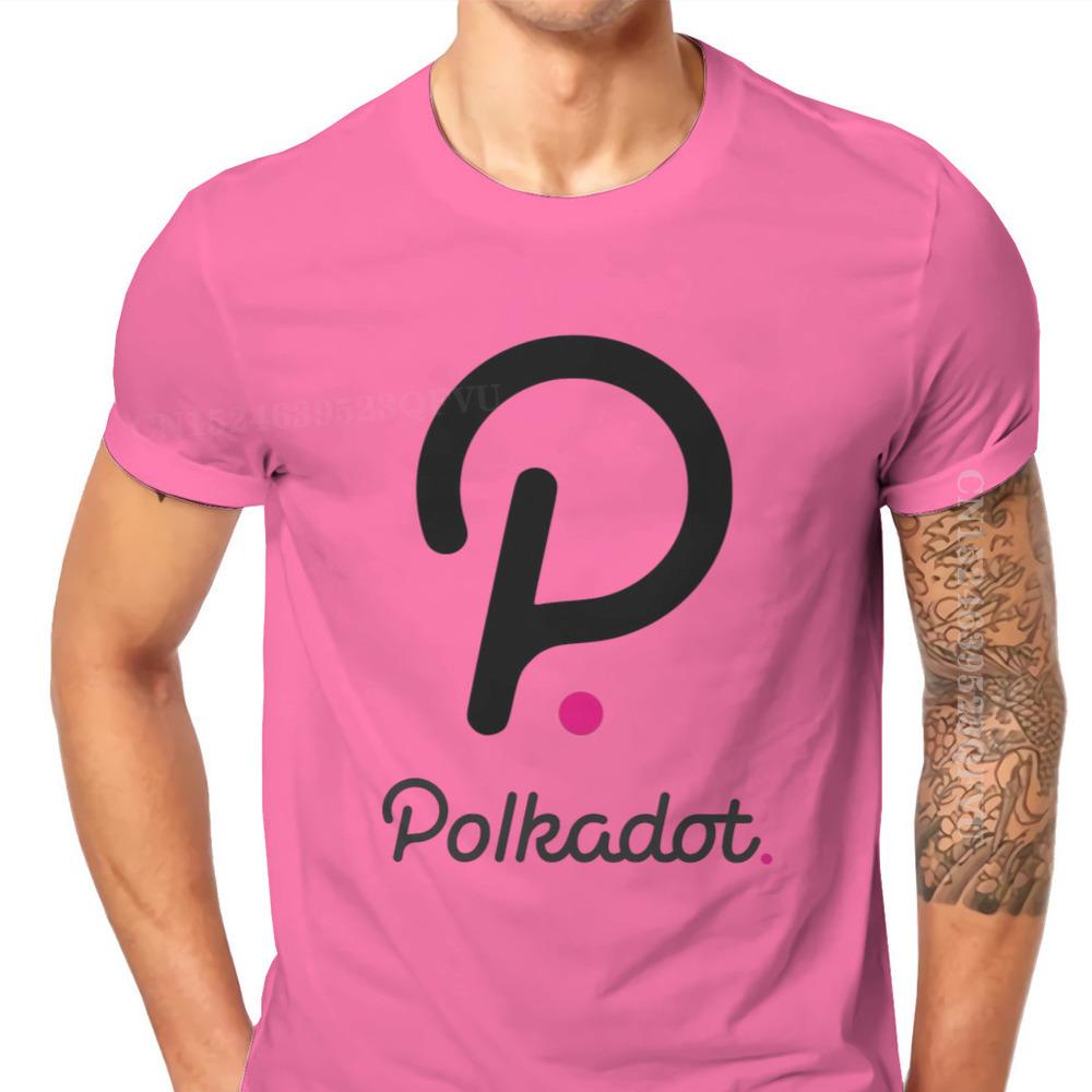 Polkadot Cryptocurrency Crypto Miner Men T Shirts Classic Graphic Big Size Vintage Tshirts Top Sell Harajuku Men Tshirt Clothing