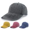 Soft Washed Solid Color Baseball Cap with Curved Brim Denim Duckbill Sun Hat Unisex Vintage Style Starting from Two Pieces
