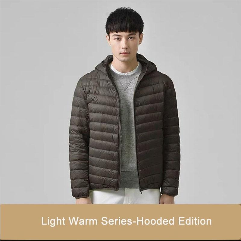 New Men's Ultra Lightweight Packable Down Coat Comfortable Windproof Waterproof Coat Men Soft Comfortable Jackets Plus Size