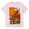 Octozilla Dotonbori Drunken Octopus Funny Horror T Shirts Men's Women Cotton Short Sleeve T-Shirts Streetwear