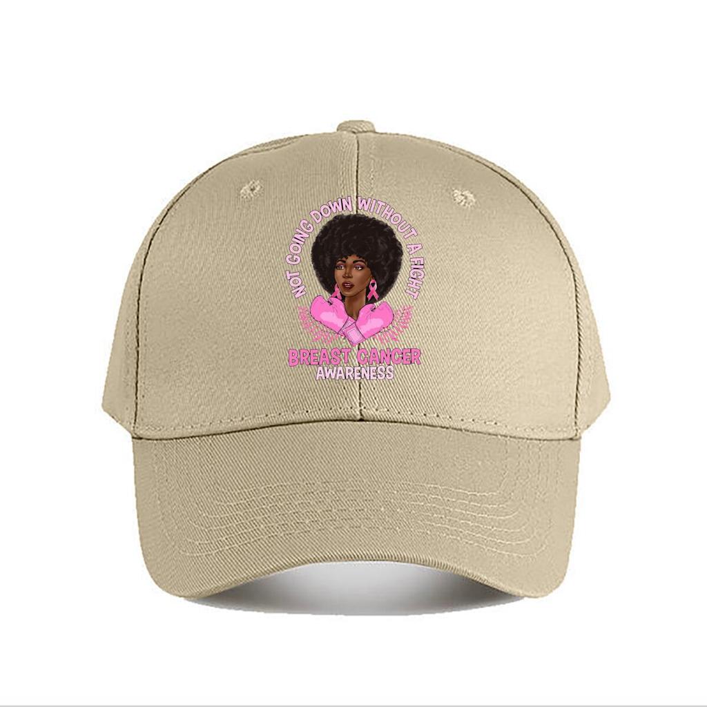 Breast Cancer Awareness Fight Graphic Baseball Cap Fashion Unisex Sunhat Womens Outdoor Sports