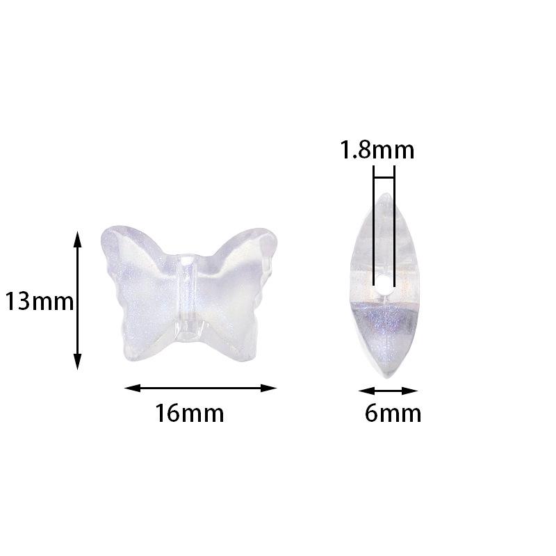 Laserbeschichtete Acryl-Herz- und Blumenperlen für DIY-Armbänder