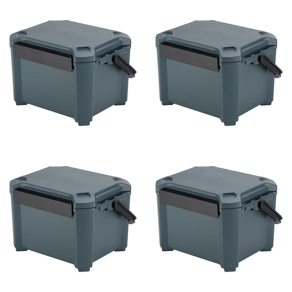 JEJ Astage COREFLUX Cooler Box, Indigo Gray, 12L, Set of 4