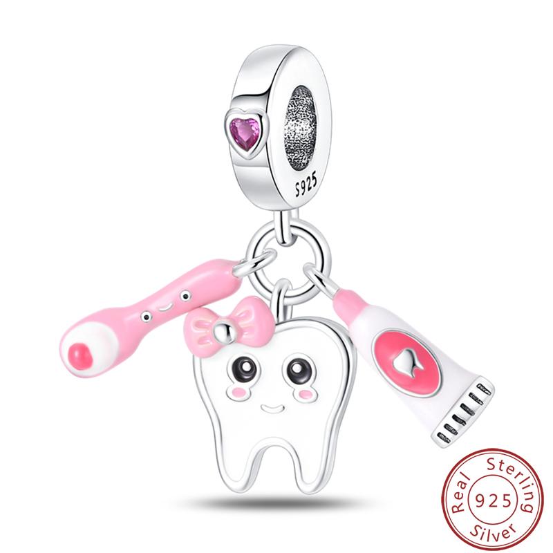 Professional Series Copper Doctor Teacher Painter Musician Charms Beads 3Mm Diy Fine Jewelry Making