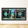 Wall Art Gold Modern Popular Colorful Hundred Money Canvas Painting Quadro Street Abstract Poster Picture Home Decor