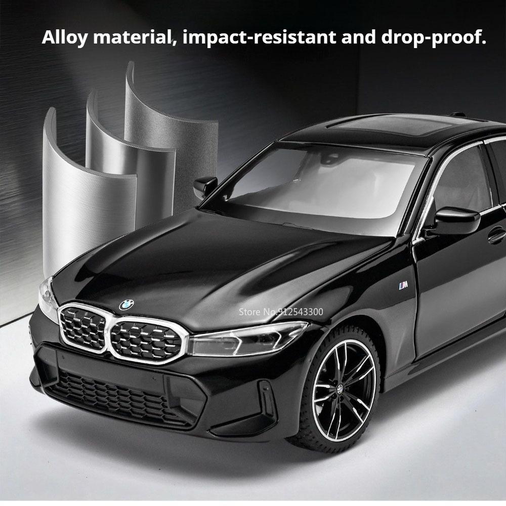 1:24 Scale 325LI X5 Model Car Toy Music Light Shock Absorption High Simulation Cars Models Alloy Diecast Toys for Kids Gifts