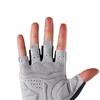 Fingerless cycling gloves quick release size L gray