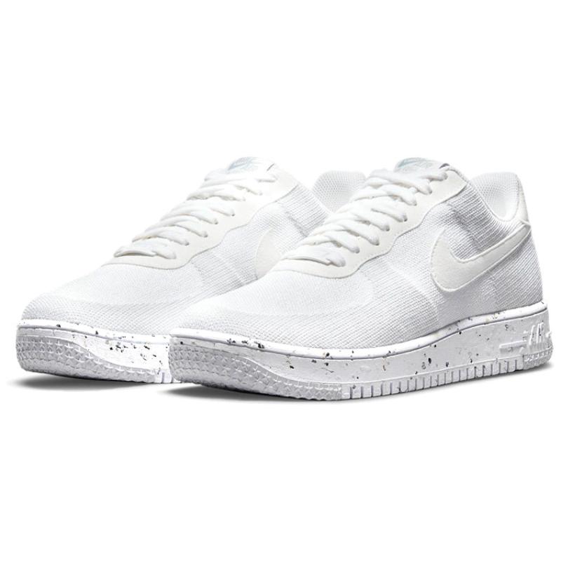 Nike Air Force 1 Low Crater Flyknit White Sneakers DC4831-100