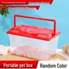 Children's Portable Transparent Pet Transport Box: Small to Large Fish/Turtle Tank