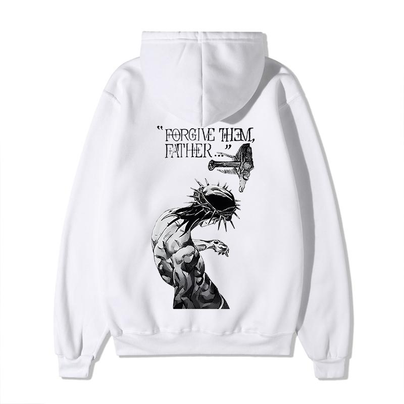 

Women s Forgive Them Father Bible Verses Print Hoodie Fall Winter Adult Kids Streetwear Hoodie Causal Loose Unisex Sweatshirts 3XL