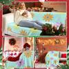 Boho Floral Smooth No Shedding Fleece Thick Cozy Blanket Perfect for Halloween Christmas Holiday Decor Gifts