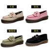 Velvet Tassel Women's Leather Low-top Small Leather Shoes Fashion Student Round Head Casual Shoes