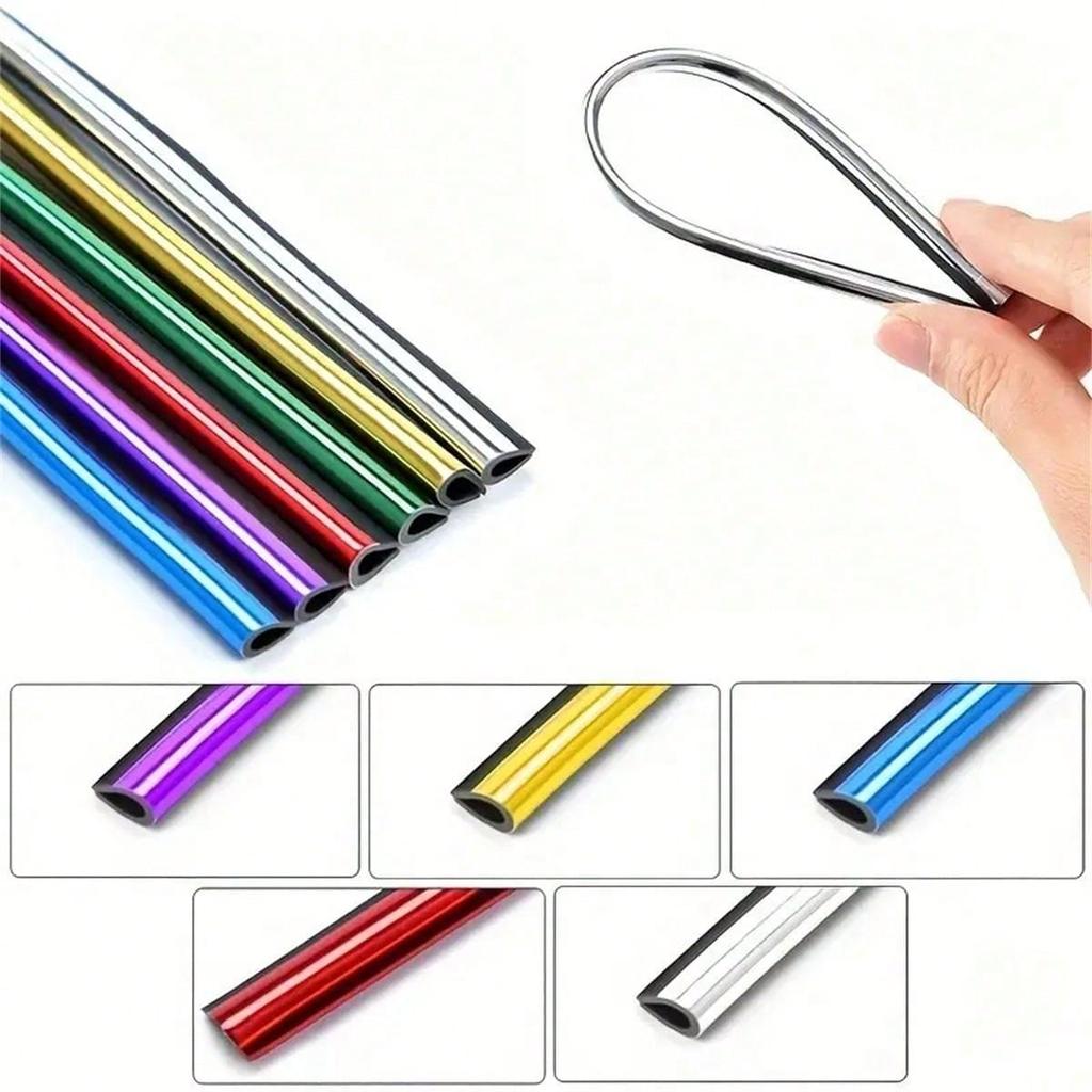 10pcs 7.87 Inches Fit For Car Air Conditioner Outlet, Decorative U-Shaped Molding, Car Styling Door Edge Corner Protector
