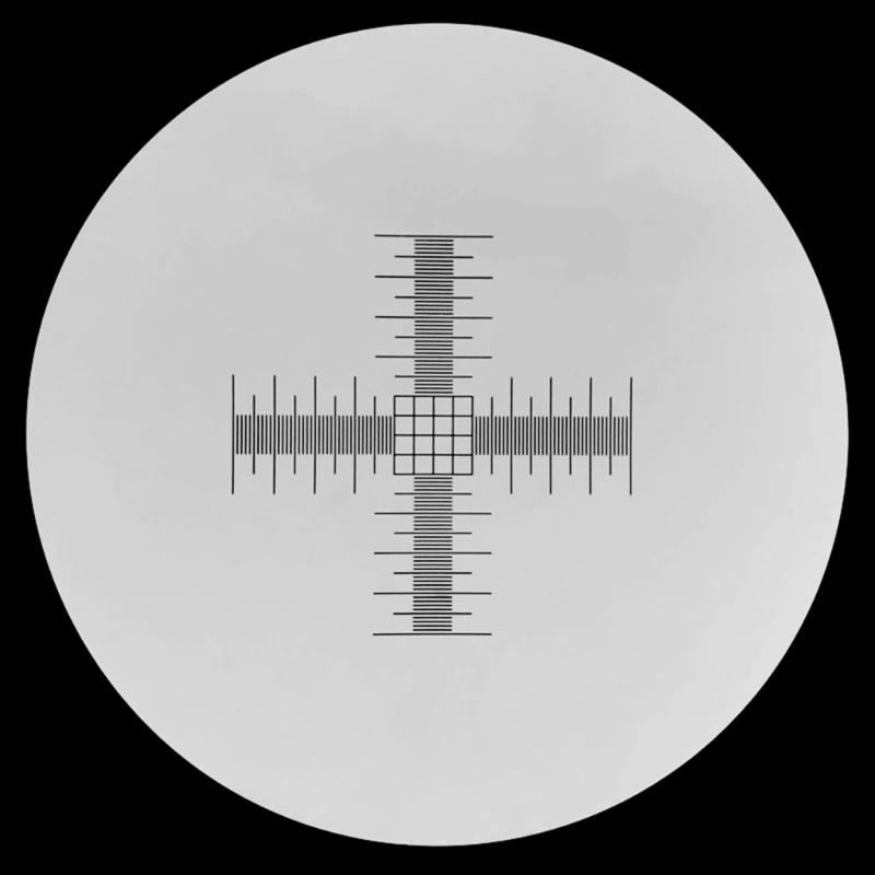 0.01mm Microscope Slides Reticle Calibrating Slide Ruler Cross Microscope Calibration Ruler Stage Micrometer with 4Scale