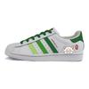 Adidas Originals SUPERSTAR Leather Slip Resistant Low top Skateboard Shoes Unisex White Green EG4958(Team183-)
