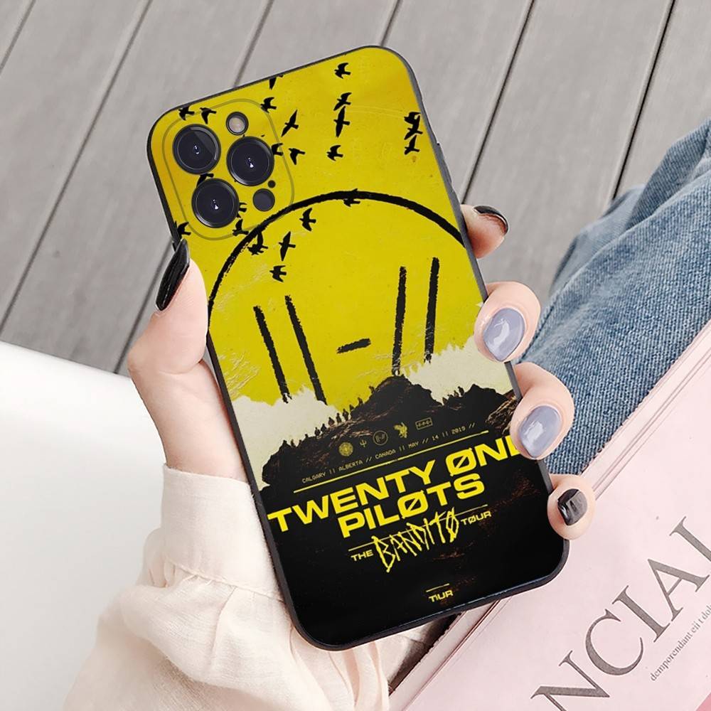 Etui Na Telefon Zespół T-Twenty One Pilots Dla IPhone 16 15 8 7 6 6S Plus X SE XR XS 14 11 12 13 Mini Pro Max Etui Na Telefon Komórkowy