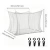 Net Outdoor Shelter Mesh Canopy Tent Shielded with Clips for Family,