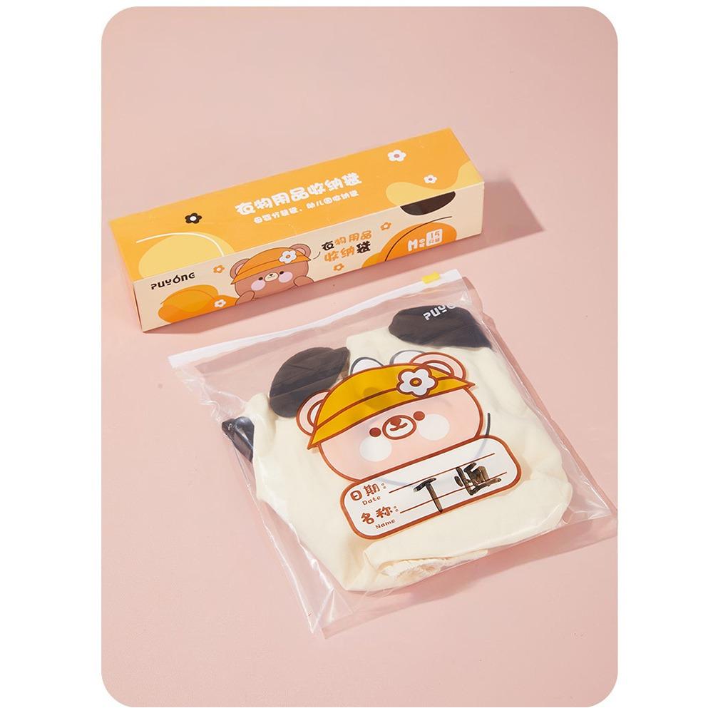 

10/15 шт. Классифицированный герметичный пакет с мультяшным рисунком, влагостойкий тканевый сортировочный мешочек для путешествий M-15PCS