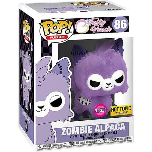 Leckerer Pfirsich-Lavendel-Zombie-Alpaka-Flock-Pop! Vinyl