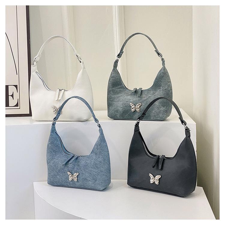 Fashion Korean Style Handbag 2024 Spring New Versatile Instagram One Shoulder Underarm Bag Dumpling Bag for Women