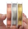 0.2-1mm zilver/goud/roségoud koperdraad voor Armband Ketting DIY Kleurvast Kralendraad Sieradenkoord String voor Knutselen