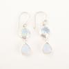 Natural Milky Opal 925 Sterling Silver Drop Dangle Friend Gift Earrings Jewelry EE-142-18