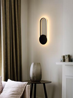 Lámpara de Pared LED Dormitorio Mesita de Noche Moderna Minimalista Centro Comercial Sala de Estar Fondo de TV Pasillo Nórdico Creativo Lámpara de Escalera