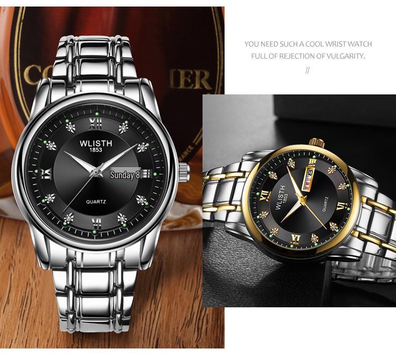 Swiss Men's Waterproof Outdoor Quartz Watch - Luminous Fashion Business Design