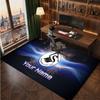Swansea City FC Custom Crystal Velvet Rug, Personalized Name Text Print, Football Logo Soft Non‑Slip Floor Mat Home Decor Gift