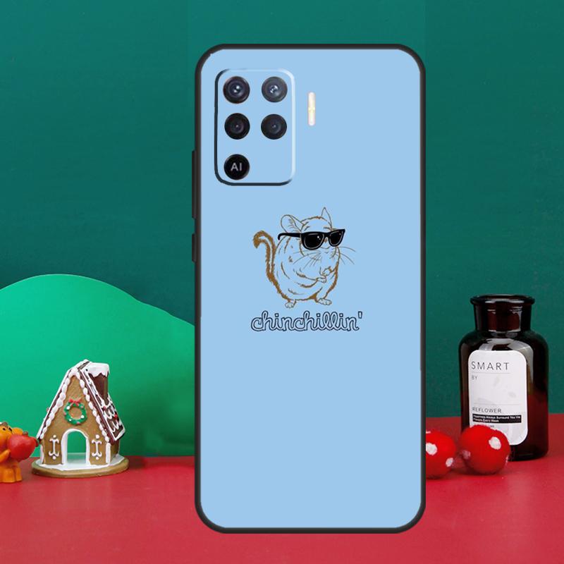 Cute Cartoon Chinchilla Case For Oppo A15 A6 A5 Pro A17 A57 A54 A74 A94 A16 A76 A96 A40 A60 A80 A18 A38 A58 A78 A98